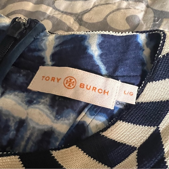 Tory Burch Pelton Blue Tie-Dye Maxi Dress, Large - Picture 12 of 14
